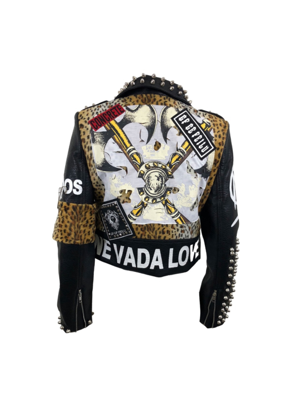 Women Jacket Perfecto Print Black FR Size M